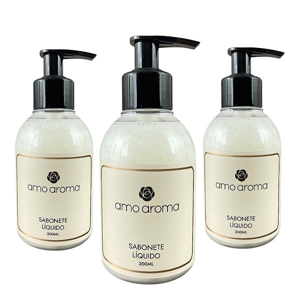 3 Sabonete Liquido 200ml | Lavanda
