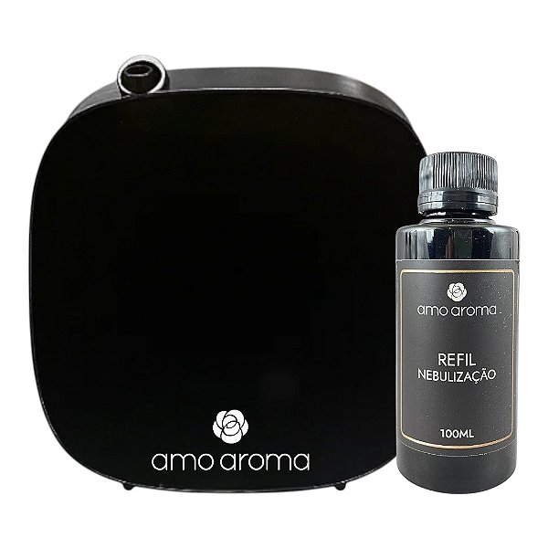 Equipamento Nebulização AB04 até 40m² Preto + 1 Refil 100ML
