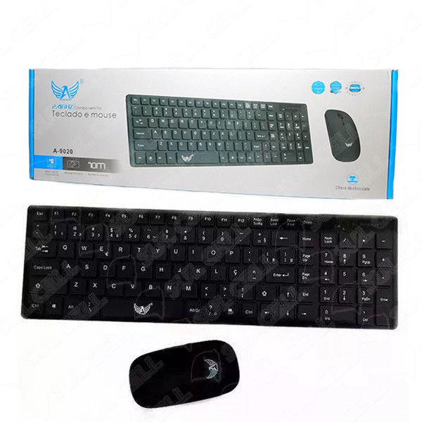 Teclado e Mouse sem Fio (A-9020) S