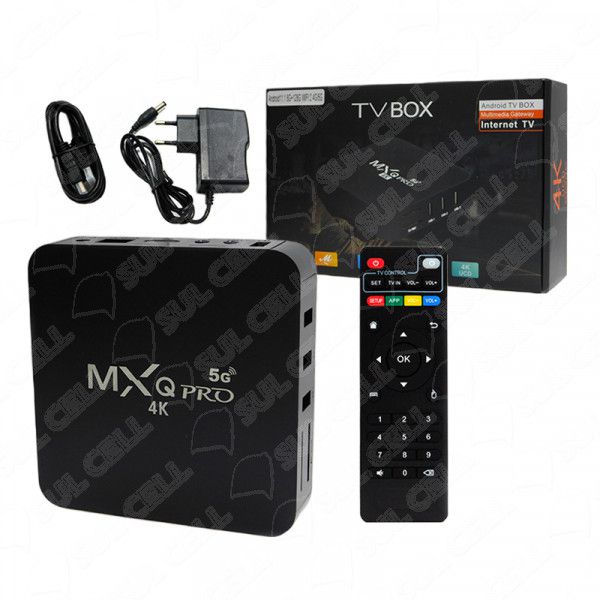 Smart TV Box 4K MXQ Pro Hdmi Wi-Fi