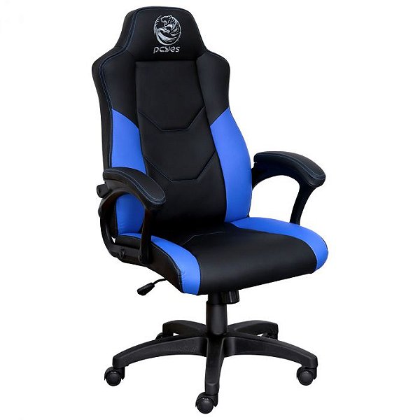 Cadeira Gamer de Escritório Preto Giratória 360 V6 Turbo Mad com