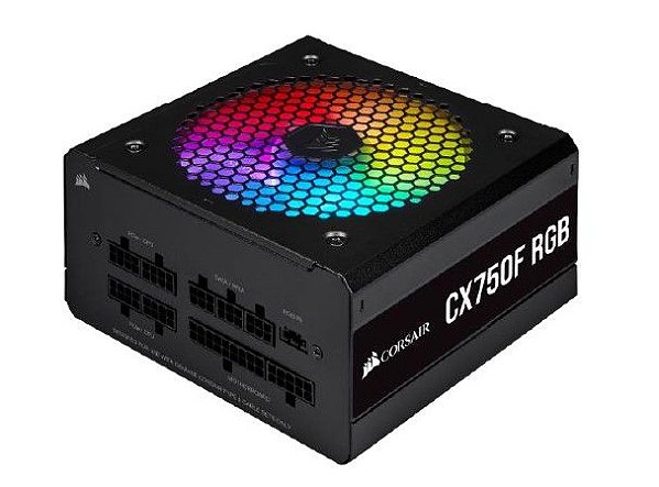 FONTE ATX 750W - CX750F FULL MODULAR - RGB BLACK - 80 PLUS BRONZE - COM CABO DE FORCA - CP-9020218-BR-FO