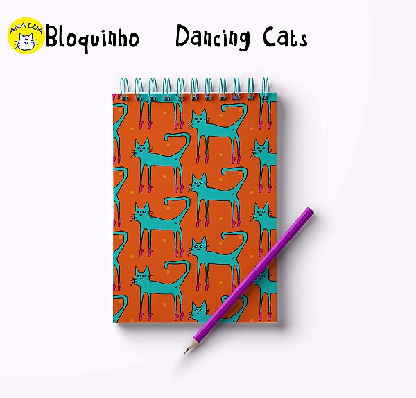 Bloquinho Dancing Cats