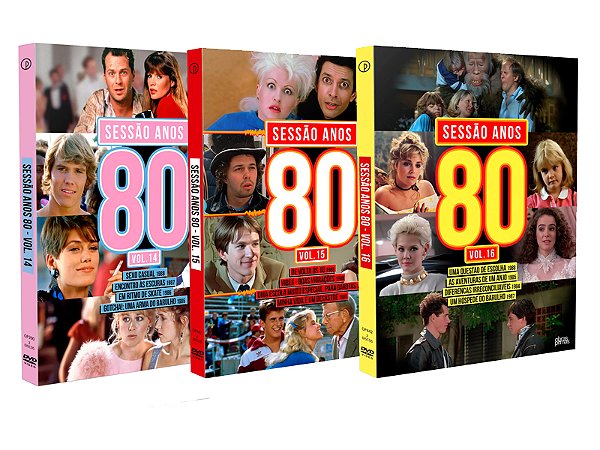 COMBO DVDS - SESSÃO ANOS 80 VOLUMES 14, 15 E 16