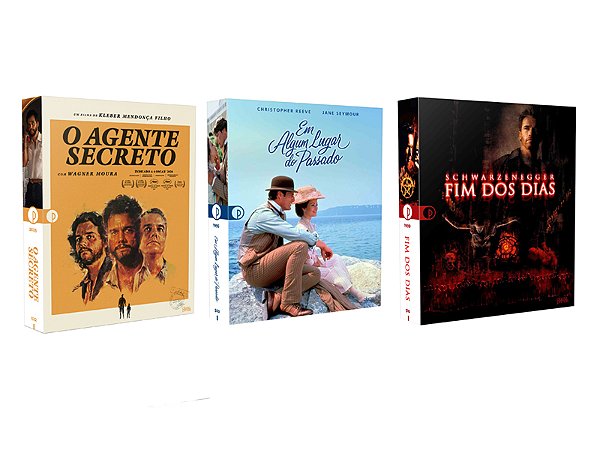 COMBO BDS - AGENTE SECRETO + EM ALGUM LUGAR DO PASSADO + FIM DOS DIAS - PRÉ-VENDA 29/06/2026