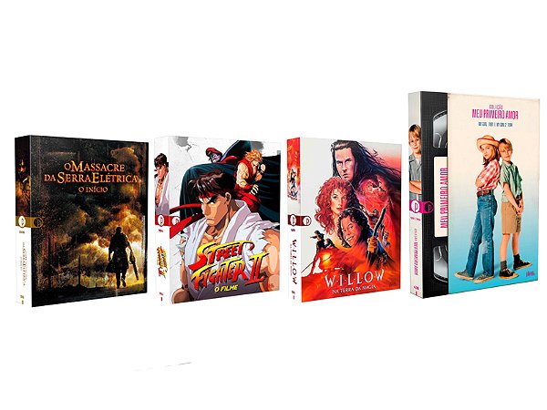 COMBO BDS + DVD - COLEÇÃO MEU PRIMEIRO AMOR + WILLOW + STREET FIGHTER II + O MASSACRE DA SERRA ELÉTRICA: O INÍCIO - PRÉ-VENDA 31/07/2026