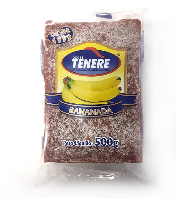 BANANADA EM TABLETE 500g - DOCES TENÉRE