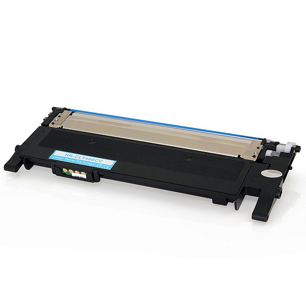 Toner Compatível Samsung CLT-C406S Ciano | Impressoras CLP365W CLP365 CLP360 CLX3305 | Alta Qualidade Importado 1k Páginas