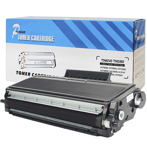 Toner Compatível Premium Brother TN650 para Impressoras HL5340D, HL5370DW, HL5380D, MFC8480DN, DCP8080 - Rendimento 7k Páginas