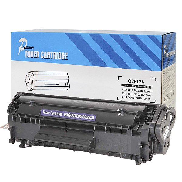 Toner Compatível Premium HP Q2612A 2612A 12A | Modelos 1010 1012 1015 1018 1020 1022 3015 3030 3050 | Rendimento 2k Páginas