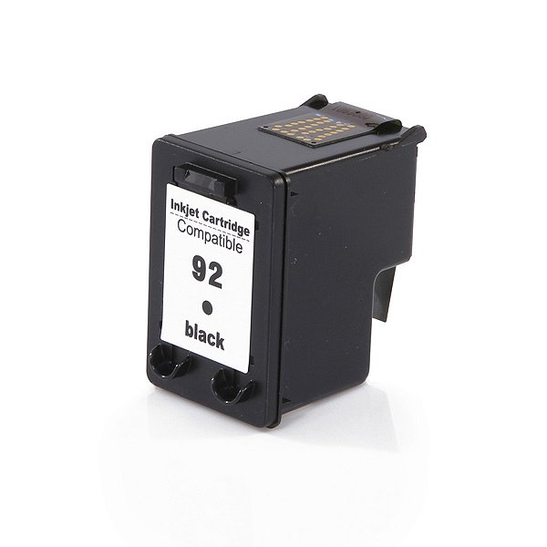 Cartucho de Tinta Preto Compatível HP 92 C9362WB 8ml - Economia e Qualidade para Impressoras HP D4100 6210 2570 PSC-1507