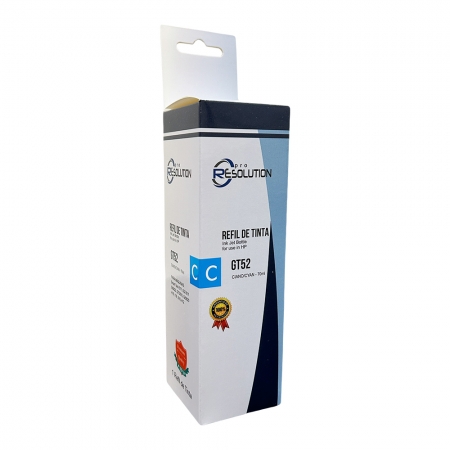 Refil de Tinta Magenta GT52 M0H55AL para HP Smart Tank 517 5326 5822 5810 5820 416 116 316 412 - 70ml