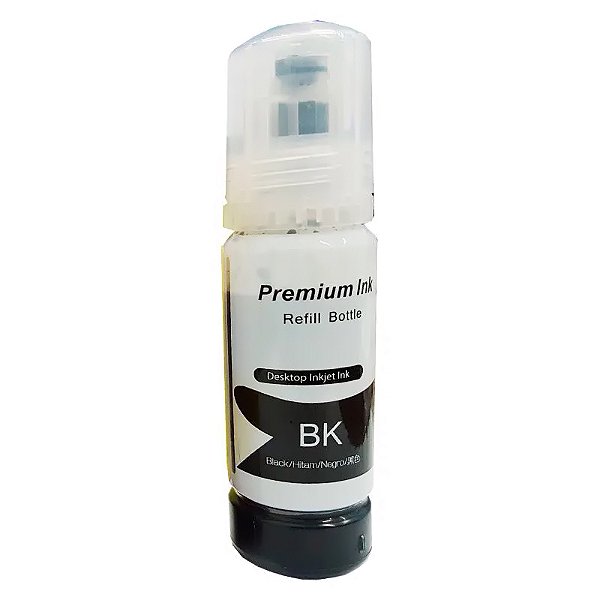 Refil de Tinta Epson T504 T544 Preto para L4160 L6191 L6171 L6161 L4260 L4150 L3150 L5190 70ml