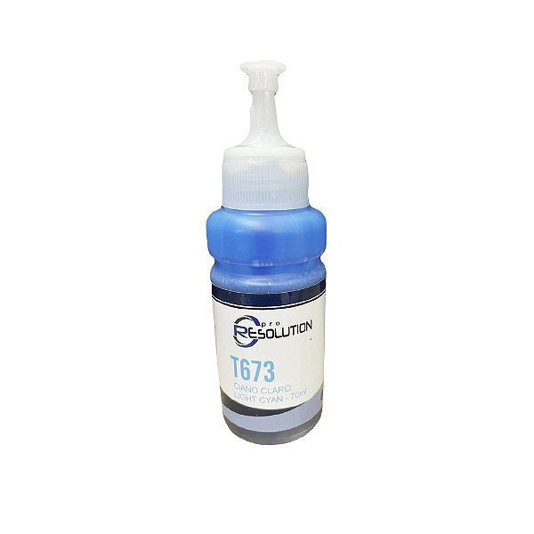 Refil de Tinta Epson T673520 Ciano Claro L800 L805 L810 L850 L1800 70ml