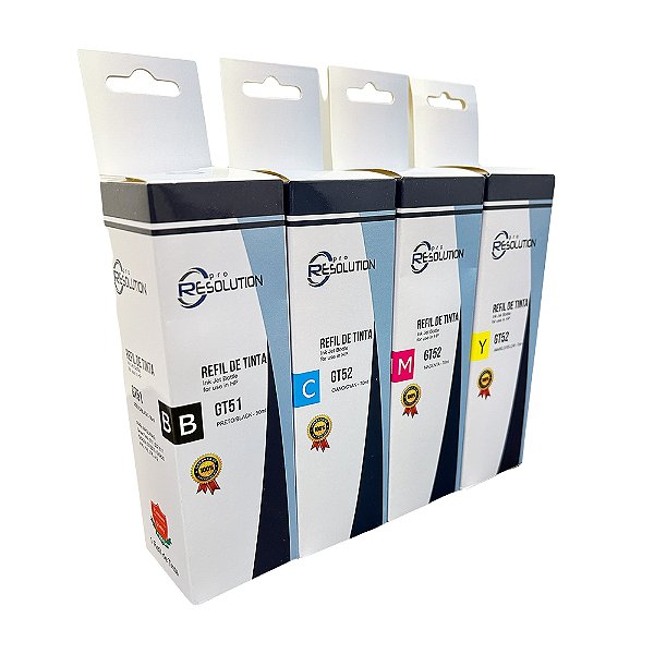 Refil Tinta Compatível HP GT51 GT52 para Deskjet GT5822 GT5810 GT5820 GT410 GT416