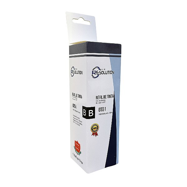 Refil de Tinta Compatível HP GT51 Preto 90ml para Smart Tank 517 532 617 GT5822 GT5810 GT5820 416 116 316 412