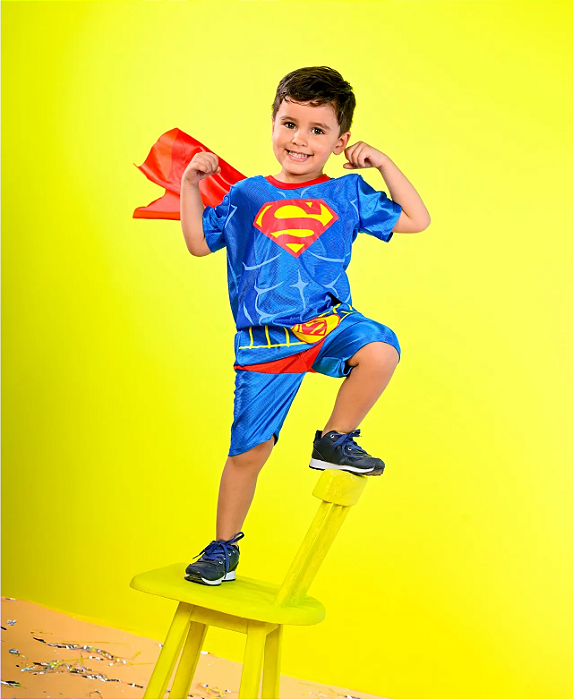 Fantasia Super Homem Infantil Short