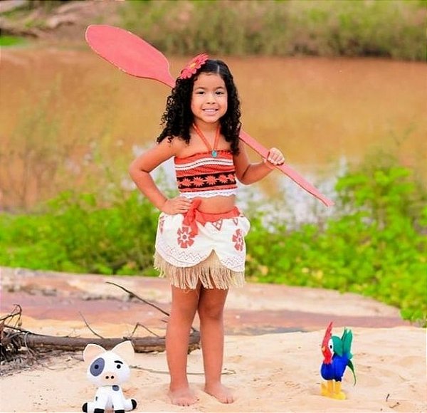 Fantasia Moana Infantil LUXO