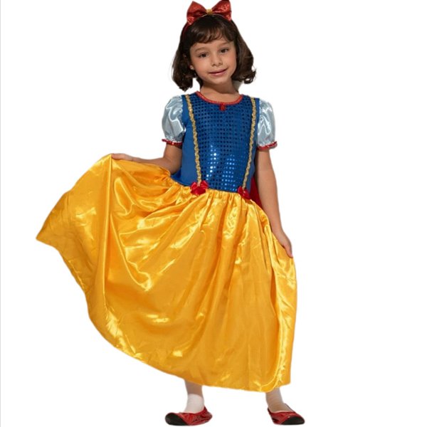 Fantasia Branca de Neve Infantil LUXO