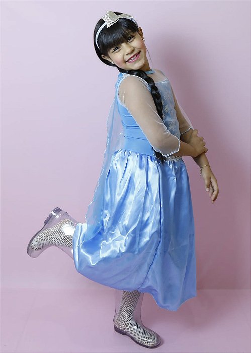 Vestido Fantasia Infantil Moana Princesa Luxo Carnaval