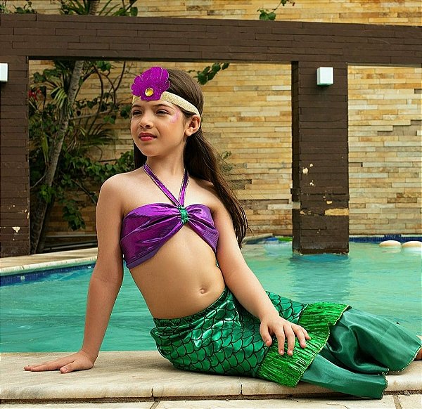 Fantasia Sereia Infantil LUXO