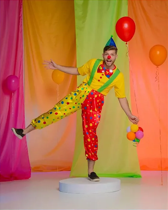 Fantasia Palhaço-ADULTO