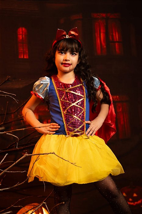 Fantasia Branca de Neve Infantil Curta