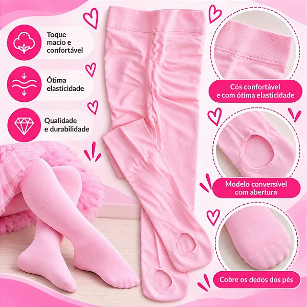 MEIA CALÇA SUPLEX ROSA ADULTO