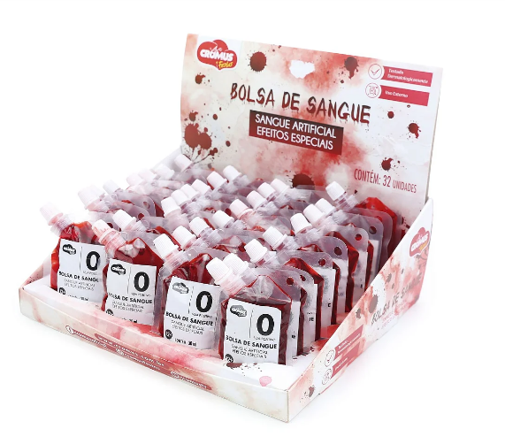 CAIXA DE SANGUE DE 30ML COM 24 UN. - ATACADO