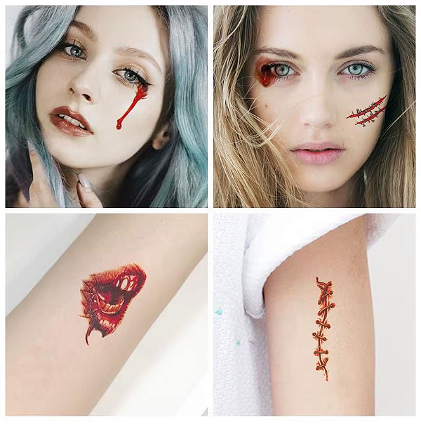 KIT TATUAGEM CICATRIZ COM 10 UN - ATACADO