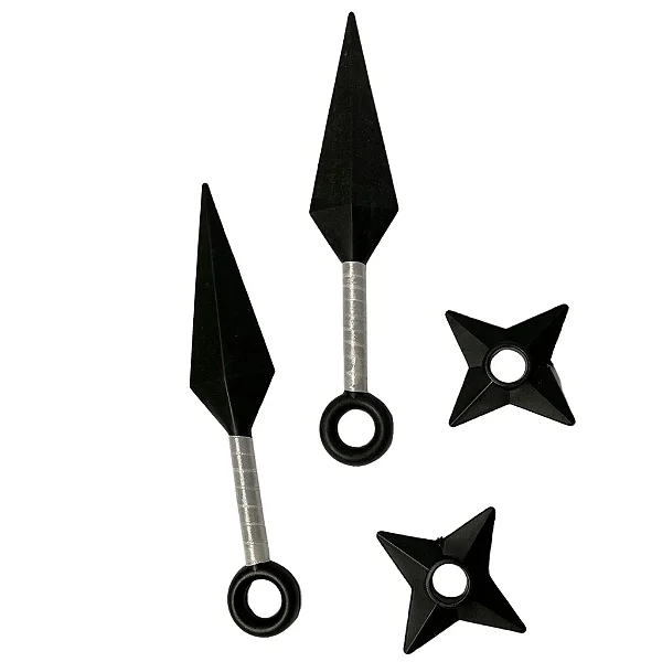 KIT NINJA 2 ESTRELAS E 2 ADAGAS COM 3 PACOTES