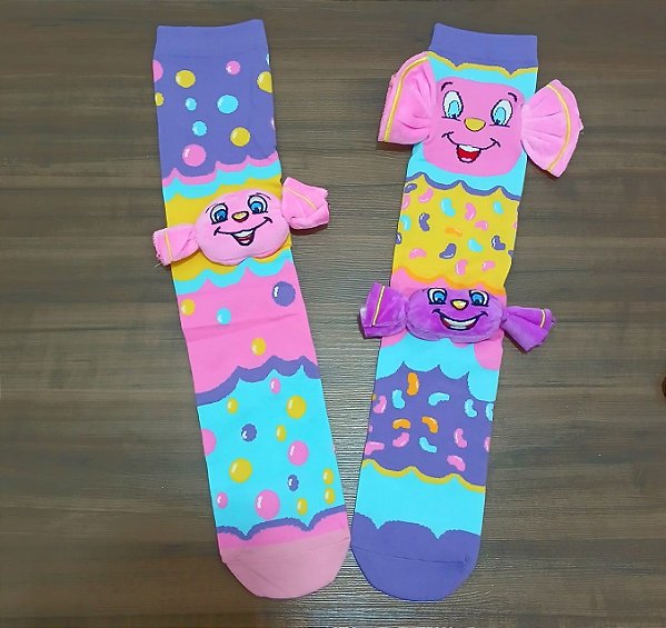 MEIA MALUCA 3D DIVERTIDA - BOMBOM