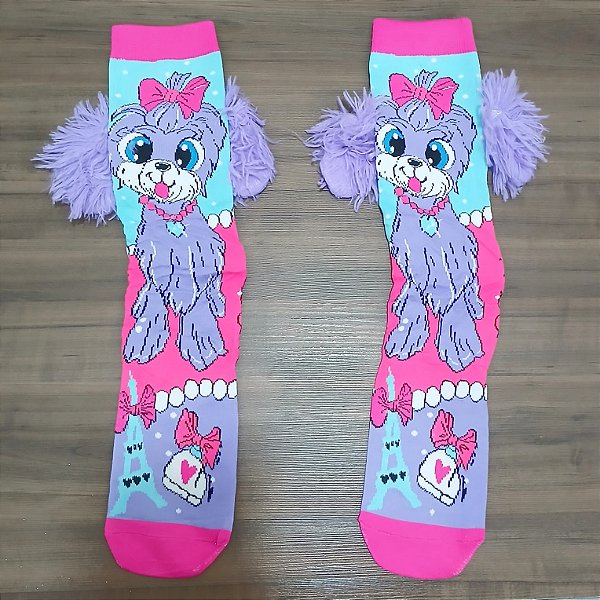 MEIA MALUCA 3D DIVERTIDA - CACHORRINHO