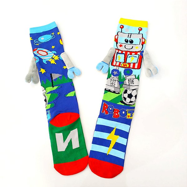 MEIA MALUCA 3D DIVERTIDA - ROBO