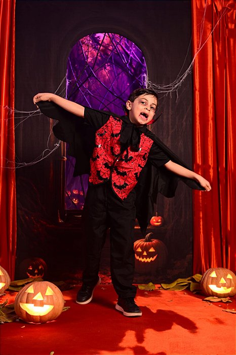 FANTASIA DRÁCULA MORCEGO INFANTIL