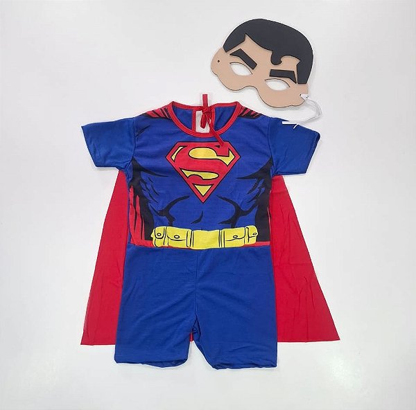 Fantasia Super Homem Macacão Curto