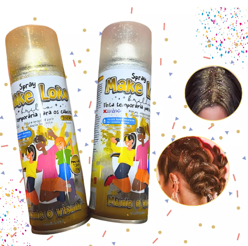 Glitter Spray para Cabelo e Corpo 120ml