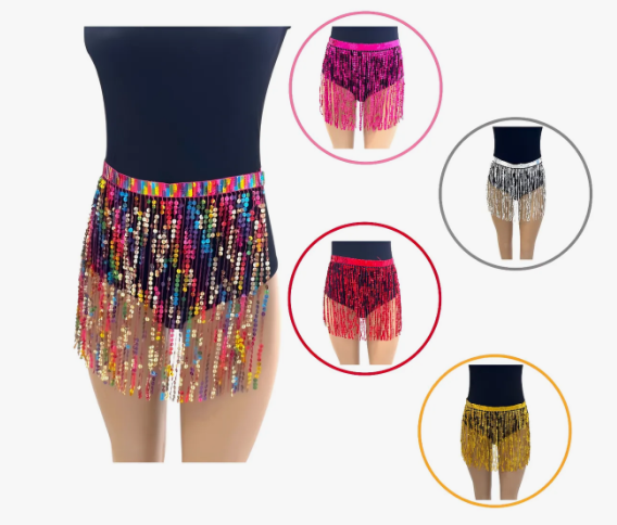 SAIA LENÇO LANTEJOULA