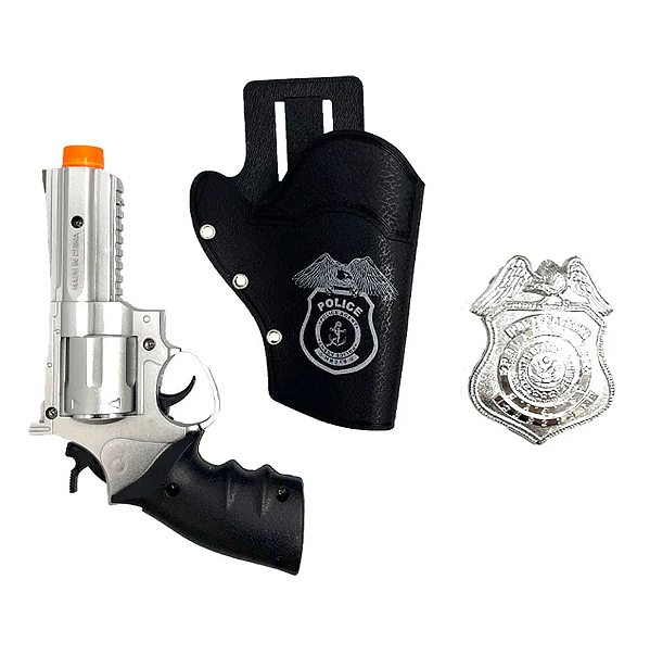 KIT POLICIAL - PISTOLA E COLDRE