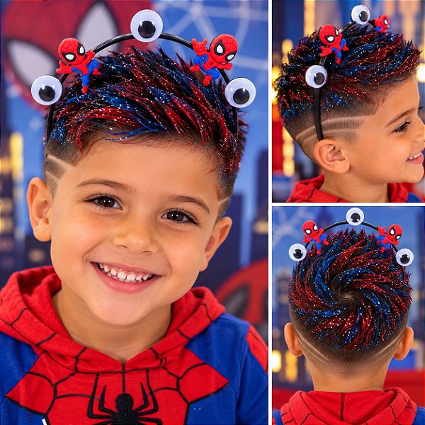 CABELO MALUCO - TIARA HOMEM ARANHA