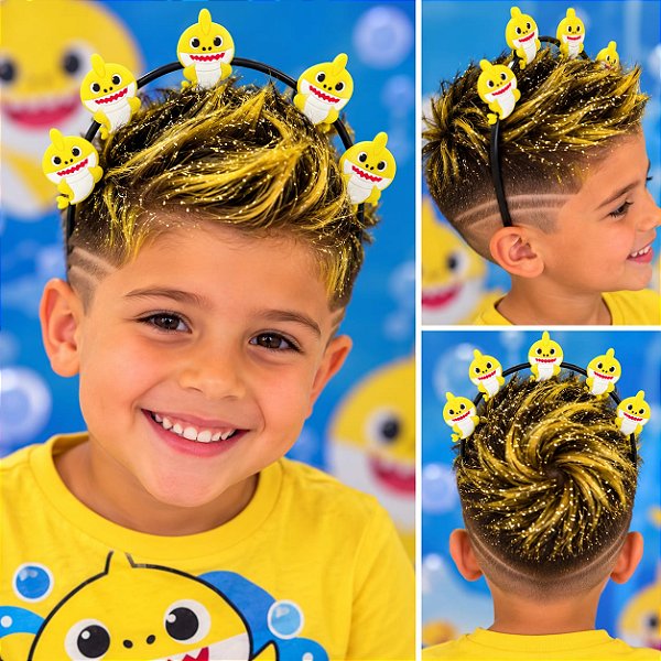 CABELO MALUCO - BABY SHARK AMARELO