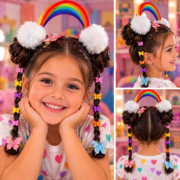 BICO DE PATO ARCO-ÍRIS - CABELO MALUCO