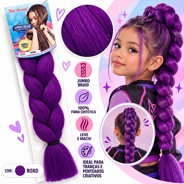 JUMBO ROXO - CABELO RUMI - GUERREIRAS DO K-POP