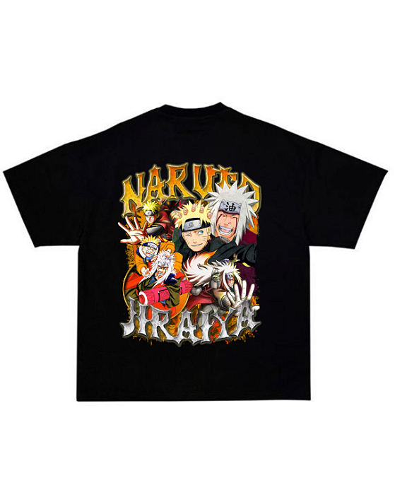 camiseta StreetWear Oversized Naruto x Jiraiya