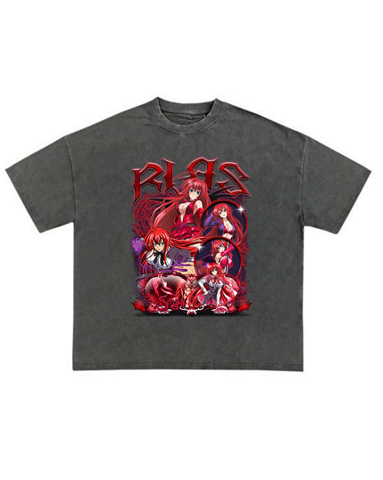 Camiseta StreetWear Oversized Rias Gremory DxD