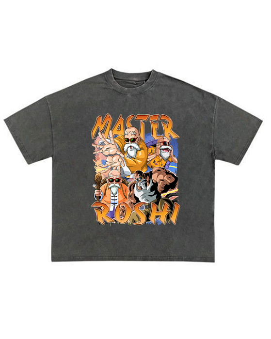 camiseta StreetWear Oversized MESTRE KAME DBZ