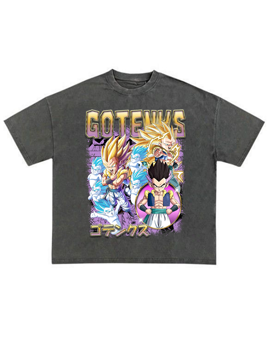 camiseta StreetWear Oversized gotenks DBZ
