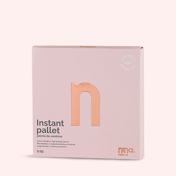 PALETA DE SOMBRAS INSTANT PALLET SHINE SUNSET - NINA MAKEUP - NINA MAKEUP