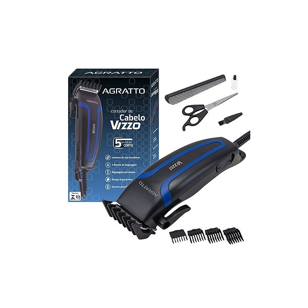 MAQUINA DE CORTAR CABELO 220V VIZZIO AGRATTO