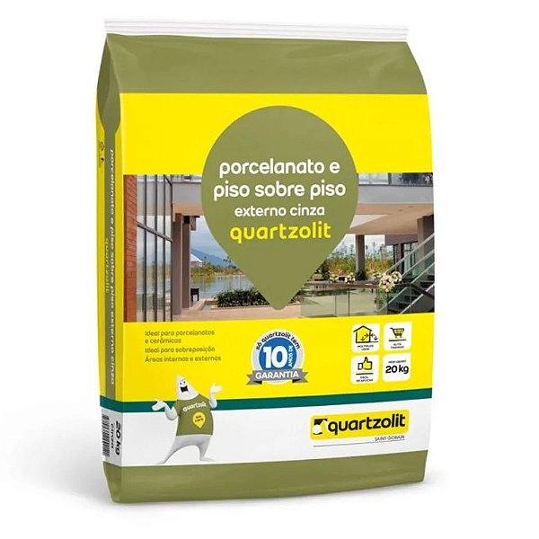 ARGAMASSA PISO S/PISO EXTERNO 20KG CINZA QUARTZ